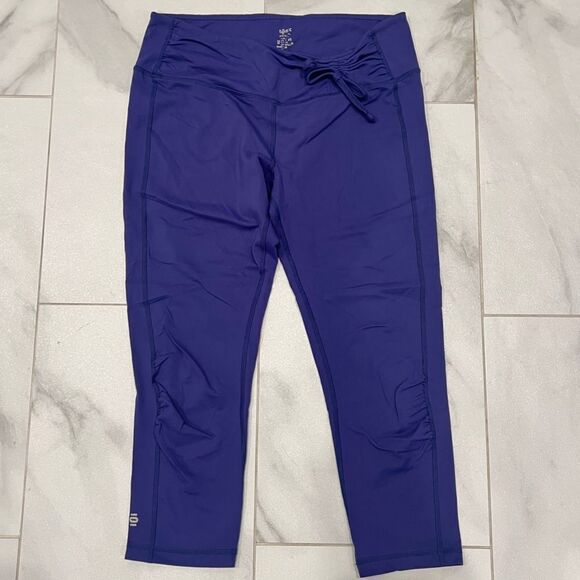 Tonic large purple/blue leggings with side bow detail - Picture 1 of 6